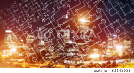 Wireless connection or networking concept as means of communication and social interaction 33145653