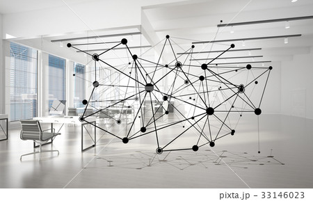 Networking and wireless connection as concept for effective modern business 33146023