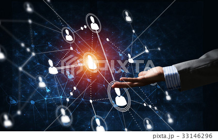 Presenting modern wireless technologies as means of communucation and networking on dark background Presenting modern wireless technologies as means of communucation and networking on dark background 33146296