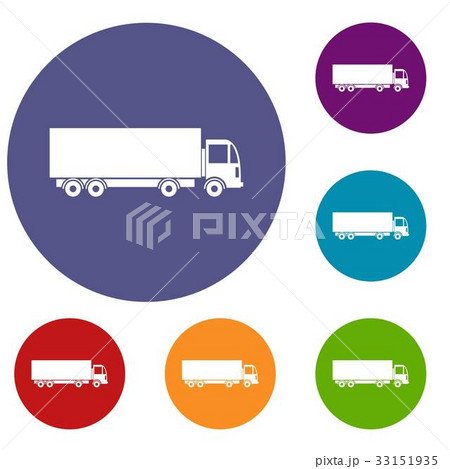 Truck icons set 33151935