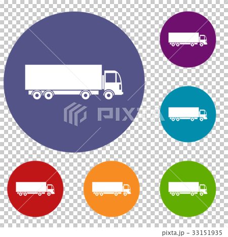 Truck icons set 33151935