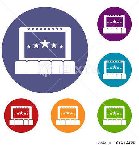 Cinema icons set Cinema icons set 33152259