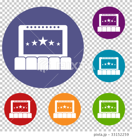 Cinema icons set Cinema icons set 33152259