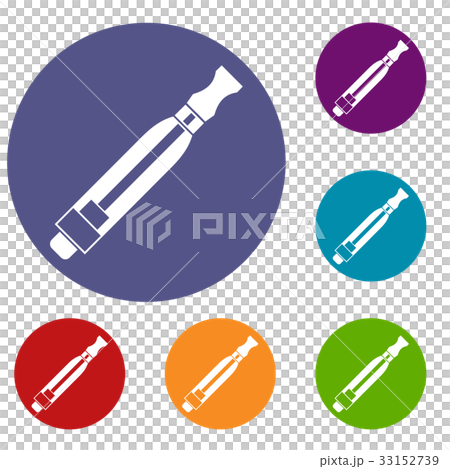 Clearomizer icons set 33152739
