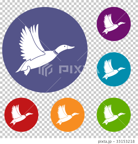 Duck icons set Duck icons set 33153218