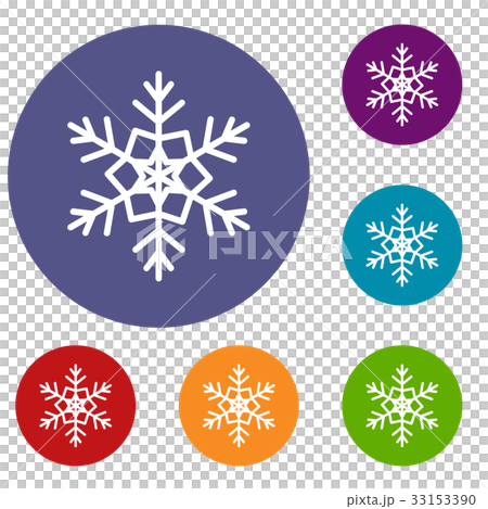 Snowflake icons set Snowflake icons set 33153390
