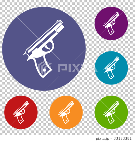 Gun icons set Gun icons set 33153391