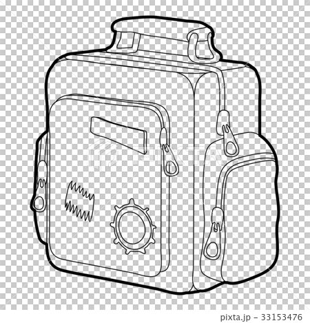 Boy school bag icon outline 33153476