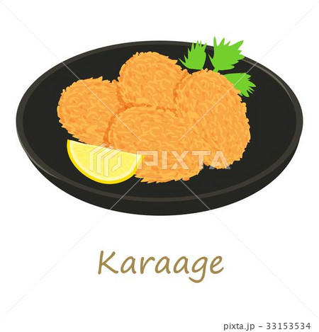 Karaage icon, cartoon style 33153534