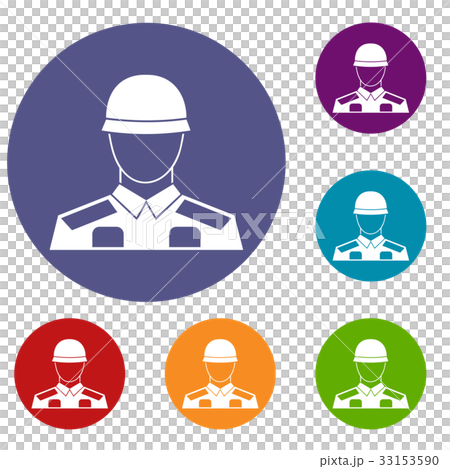 Soldier icons set Soldier icons set 33153590