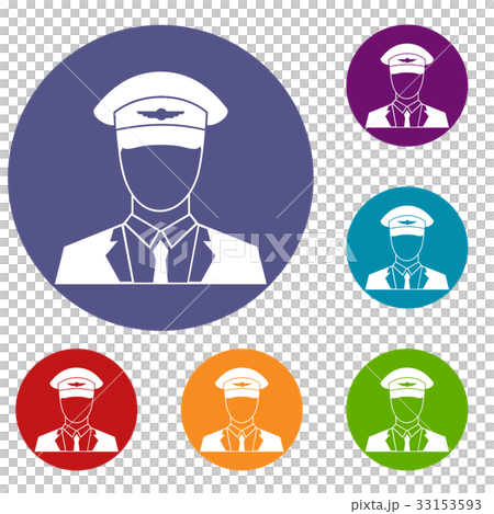 Pilot icons set Pilot icons set 33153593