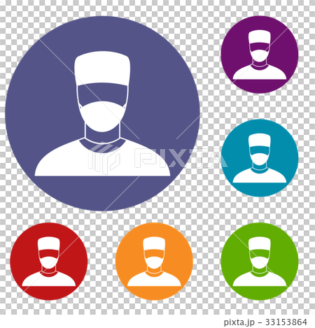 Doctor icons set 33153864