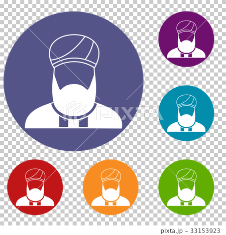 Muslim preacher icons set Muslim preacher icons set 33153923