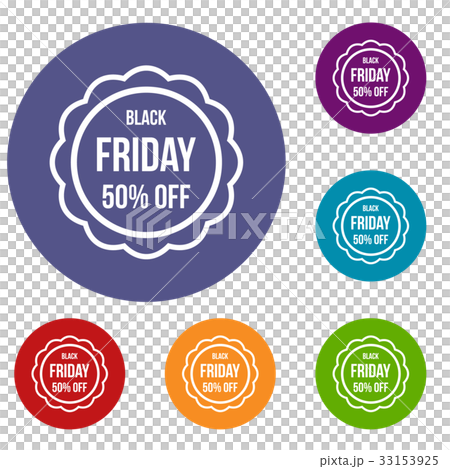 Sale sticker 50 percent off icons set Sale sticker 50 percent off icons set 33153925