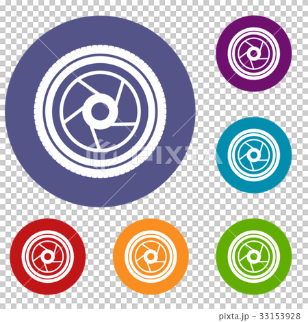 Camera aperture icons set Camera aperture icons set 33153928