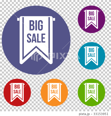Big sale banner icons set Big sale banner icons set 33153951