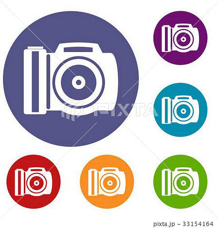 Camera icons set 33154164