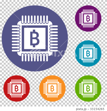 Chip icons set Chip icons set 33154265