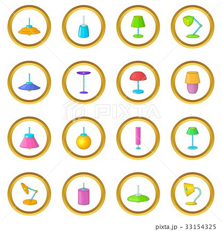 Lamp icons circle 33154325