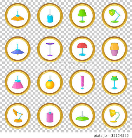 Lamp icons circle 33154325