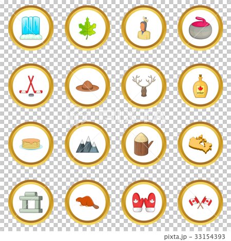 Canada icons circle 33154393