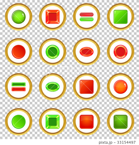 Blank web buttons icons circle Blank web buttons icons circle 33154497