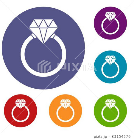 Ring LGBT icons set 33154576