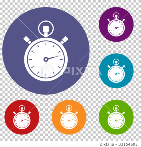 Stopwatch icons set Stopwatch icons set 33154605