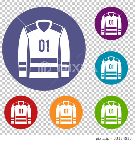 Sport uniform icons set Sport uniform icons set 33154833
