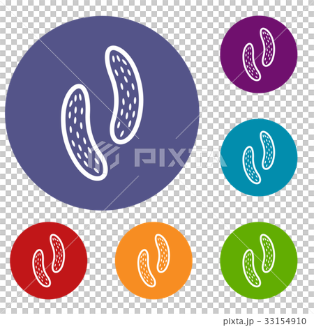 Epithelial cell icons set 33154910