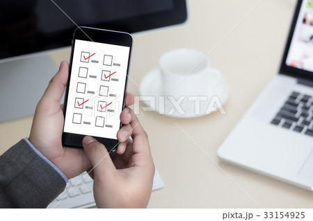 businessman SURVEY and Results Analysis Concept businessman SURVEY and Results Analysis Concept 33154925