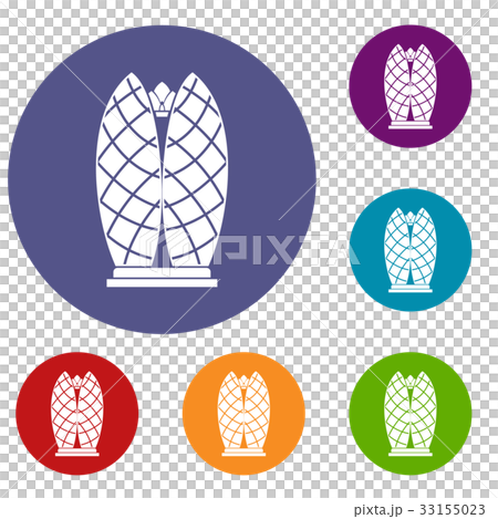 Skyscraper icons set Skyscraper icons set 33155023