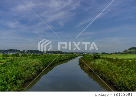 夏の鹿島川の風景 33155091