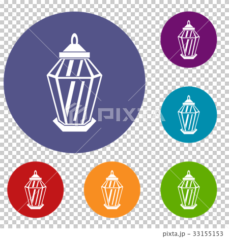 Arabic lantern icons set Arabic lantern icons set 33155153