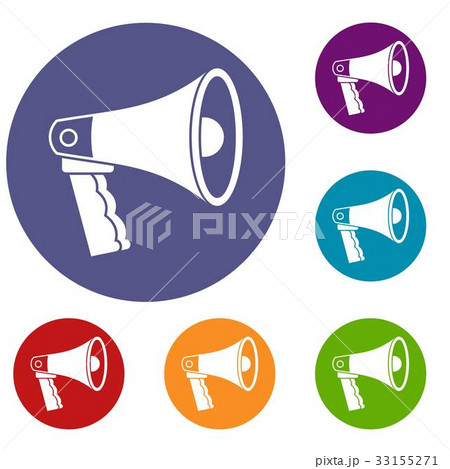 Loudspeaker icons set Loudspeaker icons set 33155271