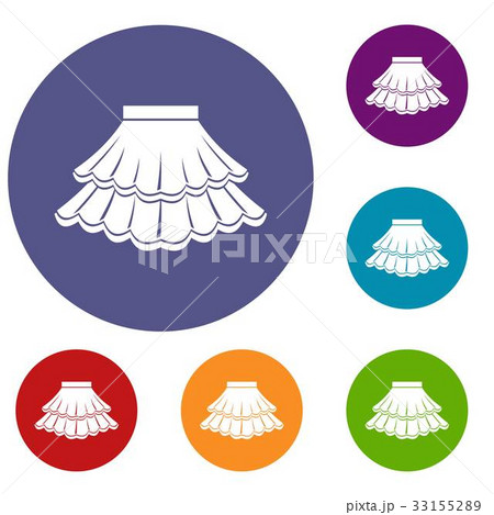 Skirt icons set Skirt icons set 33155289