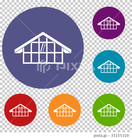Warehouse icons set Warehouse icons set 33155320