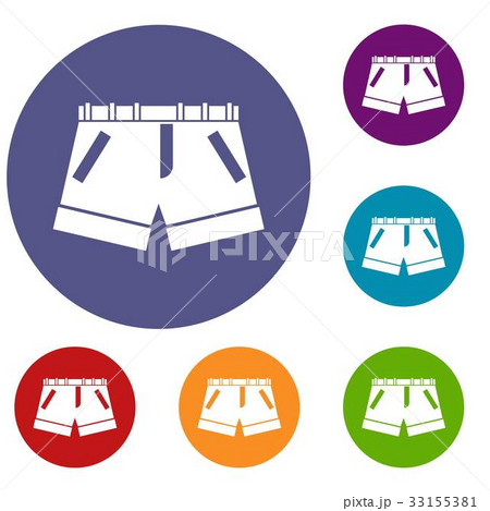 Shorts icons set 33155381