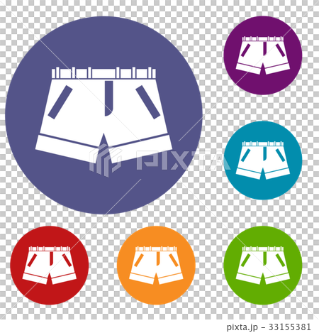 Shorts icons set 33155381