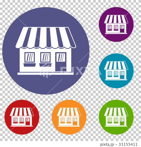 Shop icons set - Stock Illustration [33155411] - PIXTA