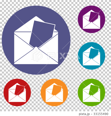 Envelope icons set Envelope icons set 33155490