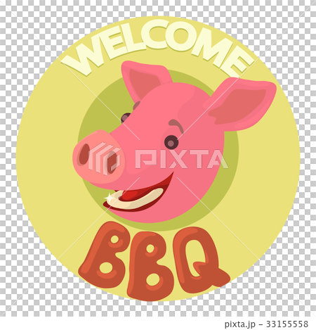 Welcome invitation to barbecue icon, cartoon style Welcome invitation to barbecue icon, cartoon style 33155558