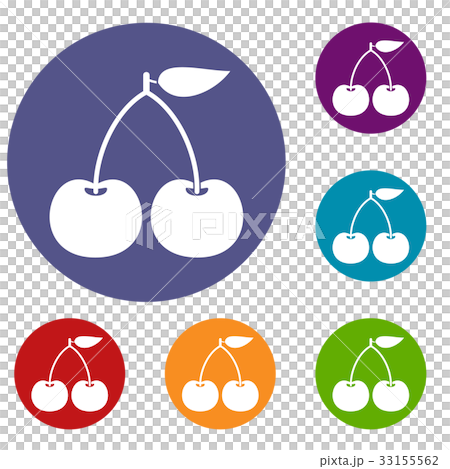 Cherry icons set Cherry icons set 33155562