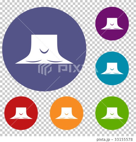 Human neck icons set 33155578