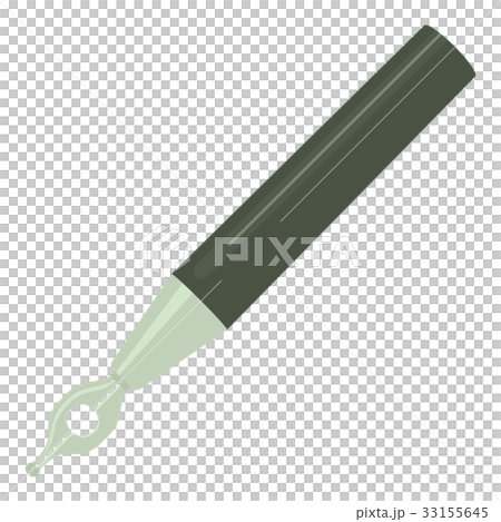 Calligraphic pen icon, cartoon style 33155645