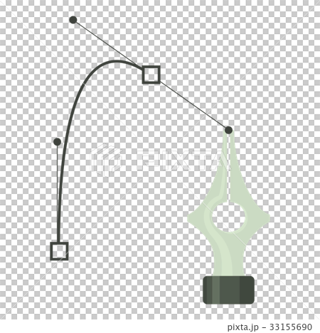 Vector pen tool icon, cartoon style - Stock Illustration [33155690] - PIXTA