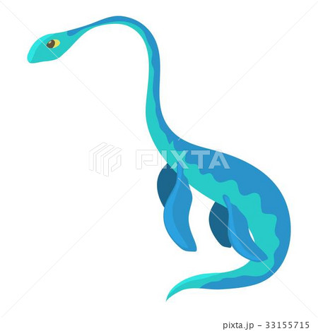 Aquatic dinosaur icon, cartoon style 33155715