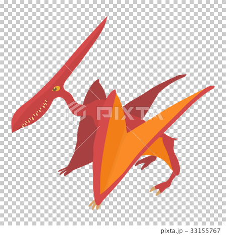 Pterodactyl icon, cartoon style 33155767