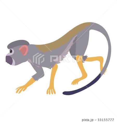 Going forward monkey icon, cartoon style 33155777