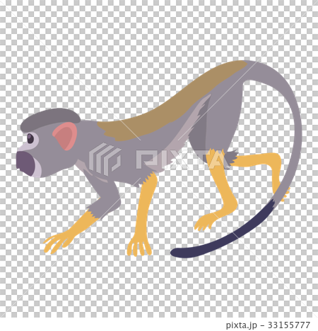Going forward monkey icon, cartoon style 33155777
